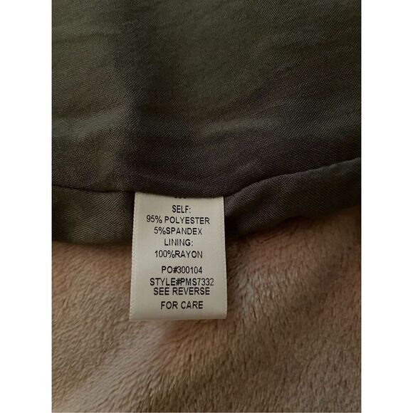 NWT Promesa Faux Suede Mini Skirt With Studs Olive Green Size M - Picture 10 of 10